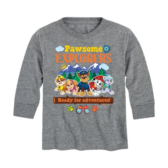 Paw Patrol - Pawsome Explorers - Toddler And Youth Long Sleeve Graphic T-Shirt
