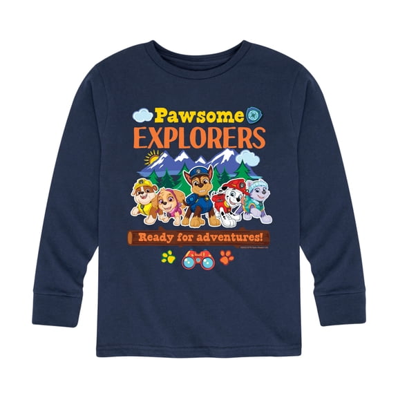 Paw Patrol - Pawsome Explorers - Toddler And Youth Long Sleeve Graphic T-Shirt