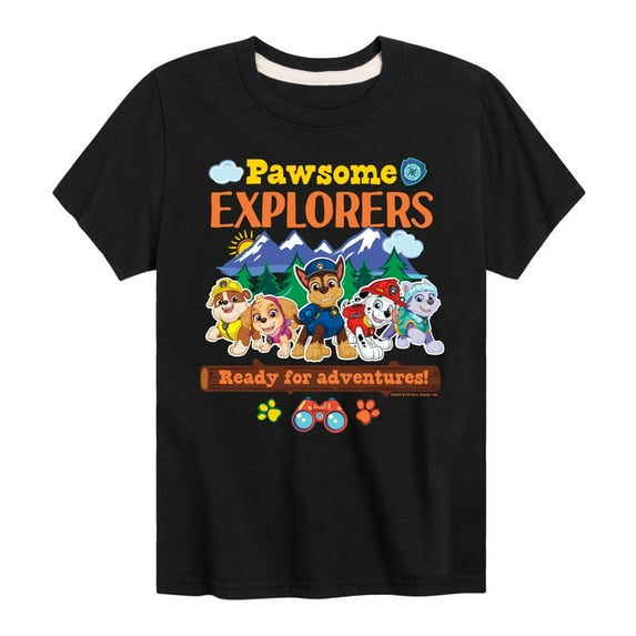 Paw Patrol - Pawsome Explorers - Toddler And Youth Short Sleeve Graphic T-Shirt