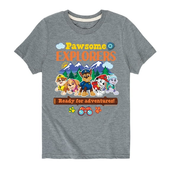 Paw Patrol - Pawsome Explorers - Toddler And Youth Short Sleeve Graphic T-Shirt