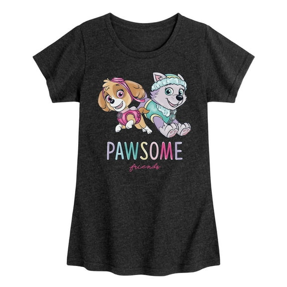 Paw Patrol - Pawsome Friends - Toddler And Youth Girls Short Sleeve Graphic T-Shirt
