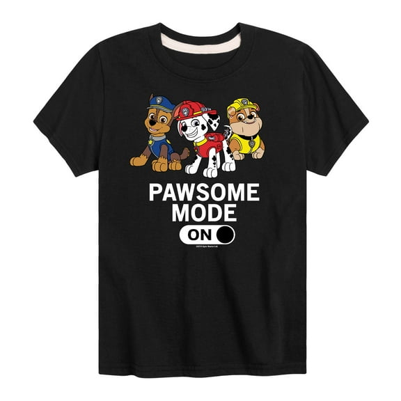 Paw Patrol - Pawsome Mode - Toddler And Youth Short Sleeve Graphic T-Shirt