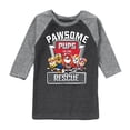 thumbnail image 1 of Paw Patrol - Pawsome Pups To The Rescue - Toddler And Youth Raglan Graphic T-Shirt, 1 of 5