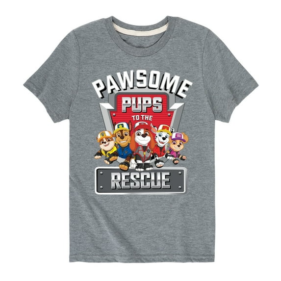 Paw Patrol - Pawsome Pups To The Rescue - Toddler And Youth Short Sleeve Graphic T-Shirt