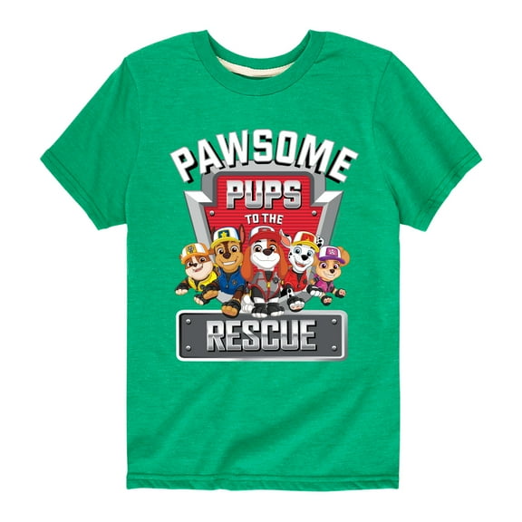 Paw Patrol - Pawsome Pups To The Rescue - Toddler And Youth Short Sleeve Graphic T-Shirt