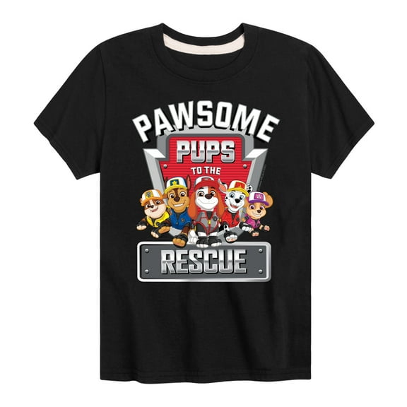 Paw Patrol - Pawsome Pups To The Rescue - Toddler And Youth Short Sleeve Graphic T-Shirt