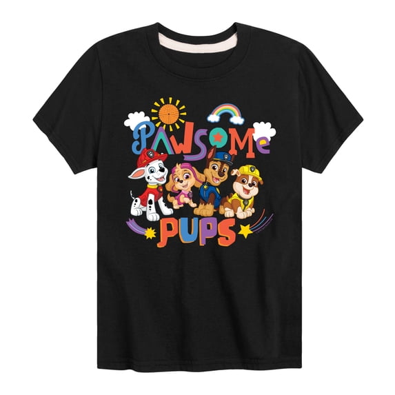 Paw Patrol - Pawsome Pups - Toddler And Youth Short Sleeve Graphic T-Shirt