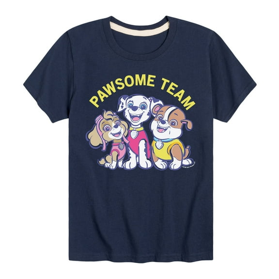 Paw Patrol - Pawsome Team - Toddler And Youth Short Sleeve Graphic T-Shirt