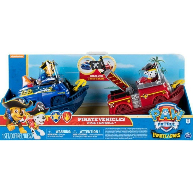 Spin Master Paw Patrol Pirate Pups Playset, Chase and Marshall