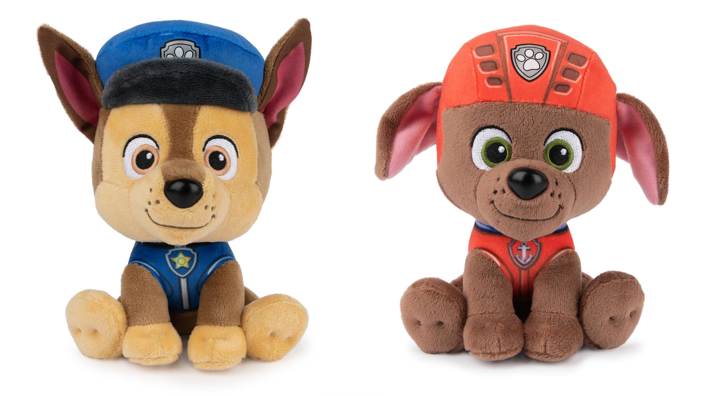 Paw Patrol Plush Bundle of 2, 6 inch Chase and Zuma