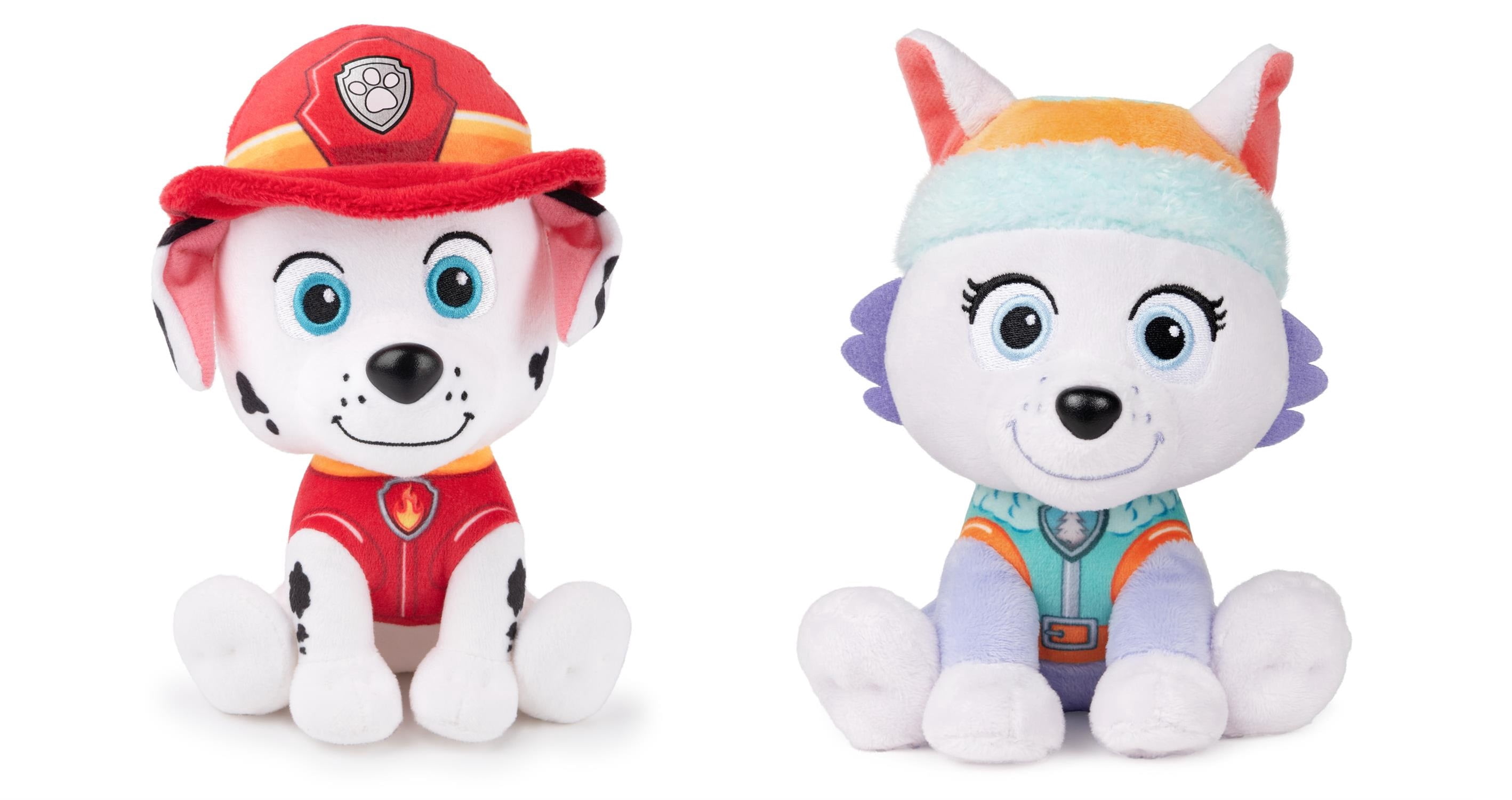Paw Patrol Plush Bundle of 2, 6 inch Marshall and Everest