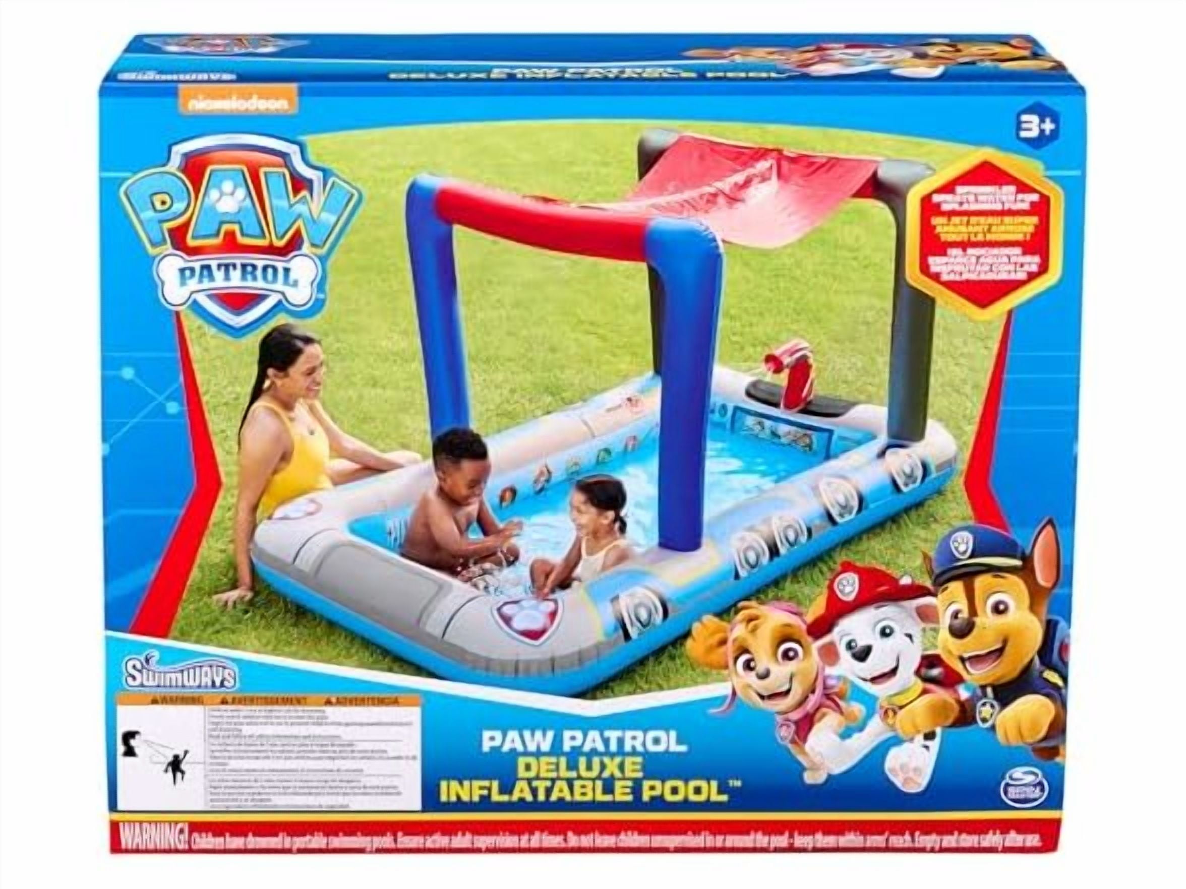 SwimWays Paw Patrol Pool Patroller Deluxe Inflatable Above-Ground Pool & Canopy