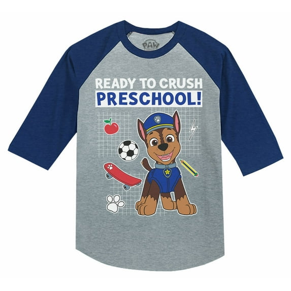 Paw Patrol Preschool Shirt for Boys - Official Nickelodeon Graphic Print Tee - High-Quality and Durable - Perfect for First Day of Preschool - Cool 'Just Got Cooler' Design - Blue 5T