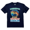 thumbnail image 1 of Paw Patrol Preschool Shirt for Boys - Official Nickelodeon Graphic Print Tee - High-Quality and Durable - Perfect for First Day of Preschool - Cool 'Just Got Cooler' Design - Navy 4T, 1 of 5