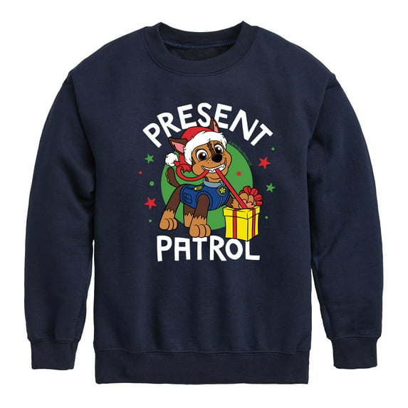 Paw Patrol - Present Patrol - Toddler And Youth Crewneck Fleece Sweatshirt