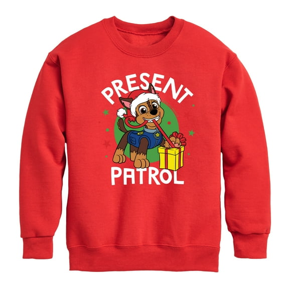 Paw Patrol - Present Patrol - Toddler And Youth Crewneck Fleece Sweatshirt