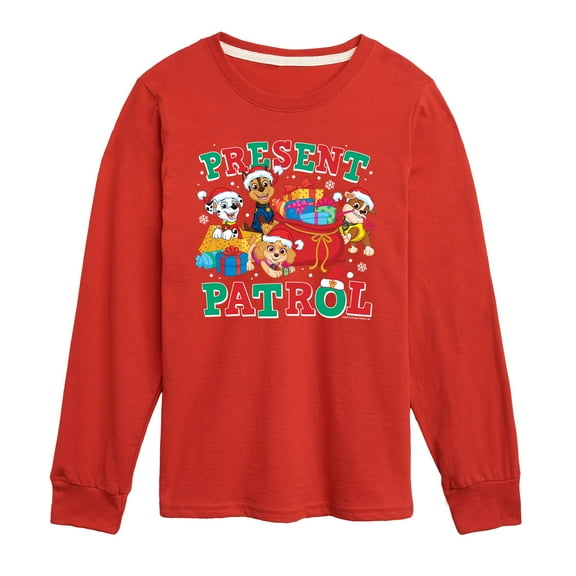 Paw Patrol - Present Patrol - Toddler And Youth Long Sleeve Graphic T-Shirt