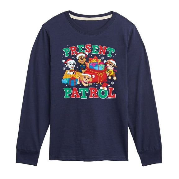 Paw Patrol - Present Patrol - Toddler And Youth Long Sleeve Graphic T-Shirt