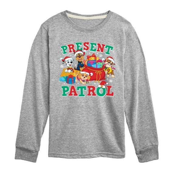Paw Patrol - Present Patrol - Toddler And Youth Long Sleeve Graphic T-Shirt