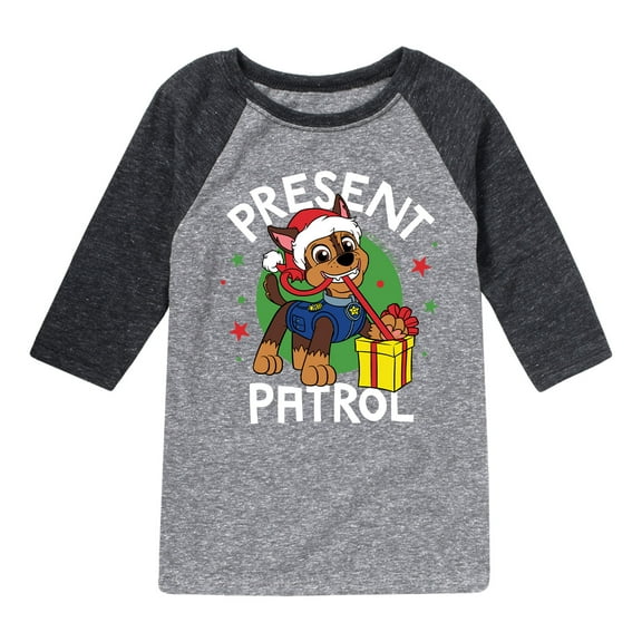 Paw Patrol - Present Patrol - Toddler And Youth Raglan Graphic T-Shirt