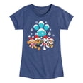 thumbnail image 1 of Paw Patrol - Pup Group Snowy Pawprint Fitted Short Sleeve Graphic T-Shirt, 1 of 6