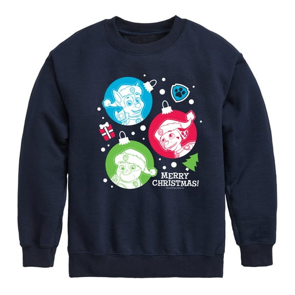 Paw Patrol - Pup Ornaments - Toddler And Youth Crewneck Fleece Sweatshirt