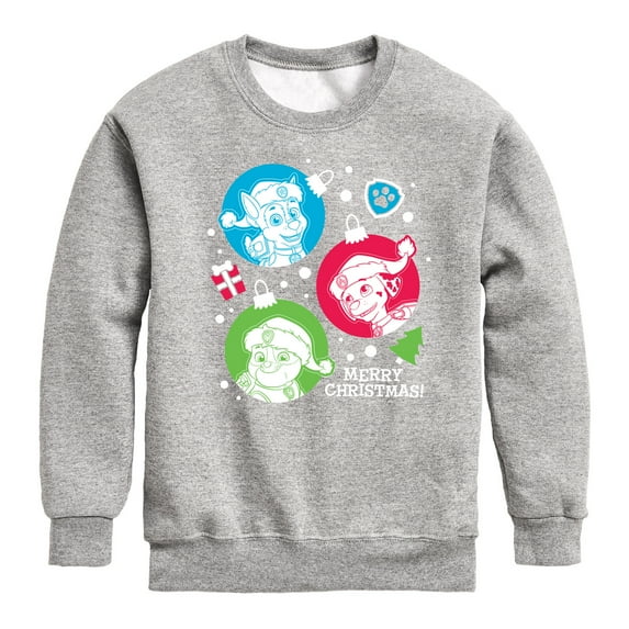Paw Patrol - Pup Ornaments - Toddler And Youth Crewneck Fleece Sweatshirt