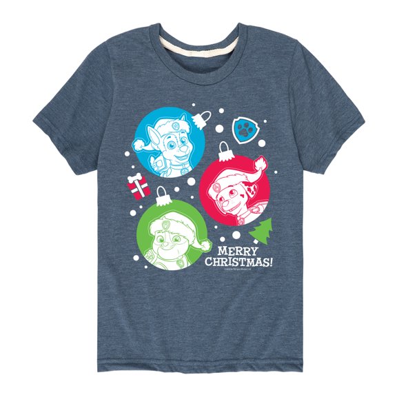 Paw Patrol - Pup Ornaments - Toddler And Youth Short Sleeve Graphic T-Shirt
