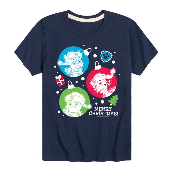 Paw Patrol - Pup Ornaments - Toddler And Youth Short Sleeve Graphic T-Shirt