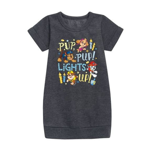 Paw Patrol - Pup Pup Lights Up - Toddler And Youth Girls Fleece Dress