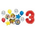 thumbnail image 1 of Paw Patrol Pup Rubble 3rd Birthday Party Supplies Balloon Bouquet Decorations, 1 of 4