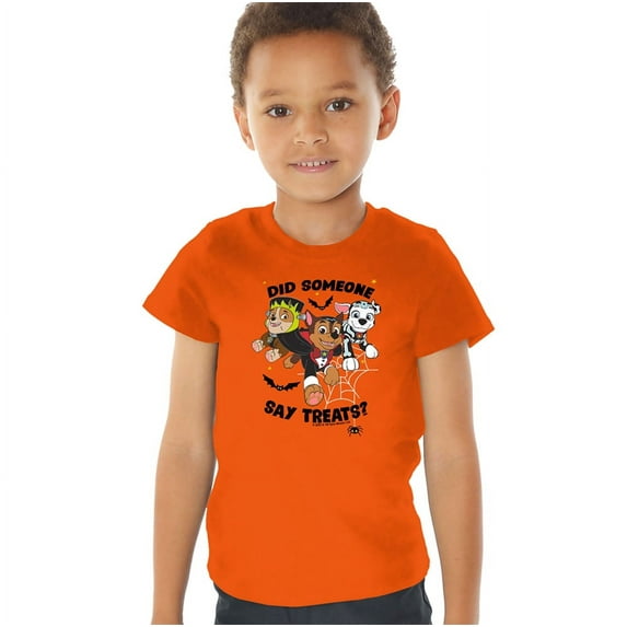 Paw Patrol Pup Treats Kids T Shirt for Youth Toddler Boys and GirlsOrange
