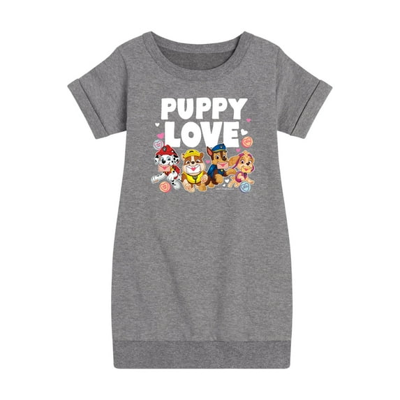 Paw Patrol - Puppy Luv - Toddler And Youth Girls Fleece Dress