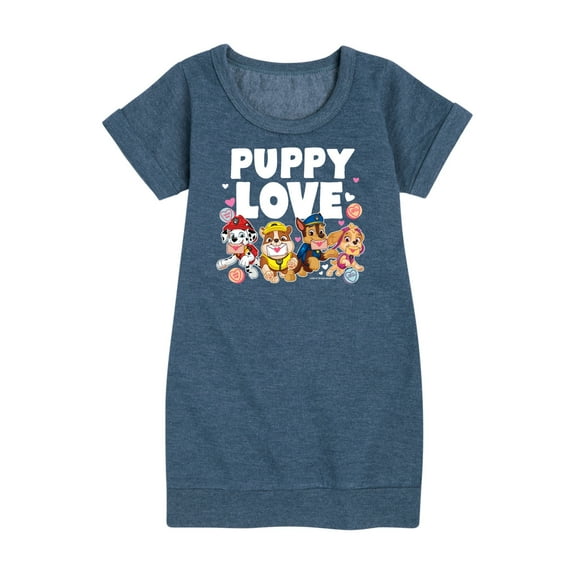 Paw Patrol - Puppy Luv - Toddler And Youth Girls Fleece Dress