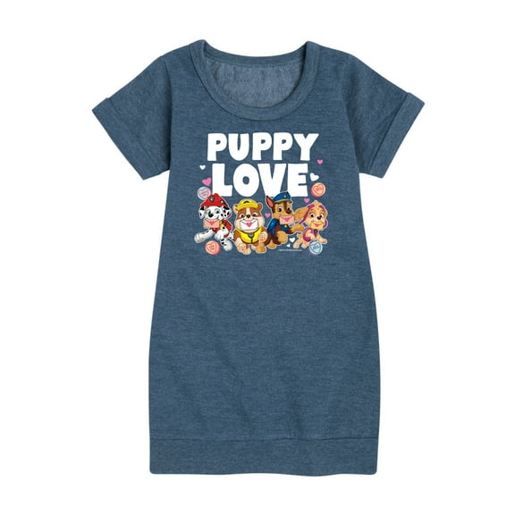 Paw Patrol - Puppy Luv - Toddler And Youth Girls Fleece Dress