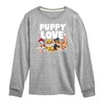 thumbnail image 1 of Paw Patrol - Puppy Luv - Toddler And Youth Long Sleeve Graphic T-Shirt, 1 of 6