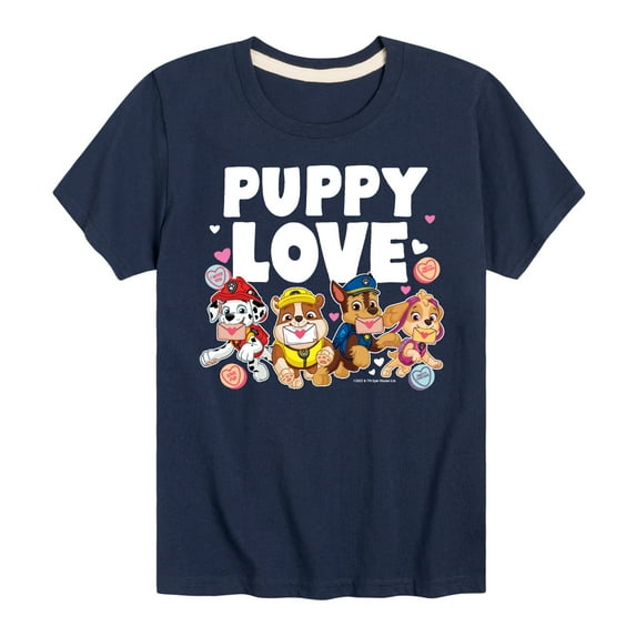 Paw Patrol - Puppy Luv - Toddler And Youth Short Sleeve Graphic T-Shirt