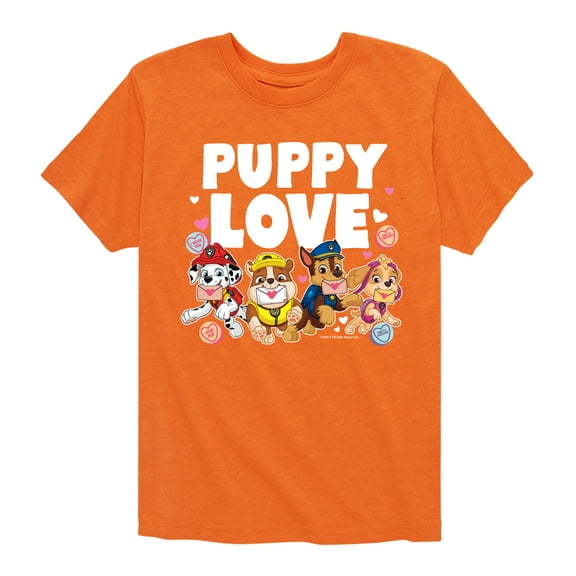 Paw Patrol - Puppy Luv - Toddler And Youth Short Sleeve Graphic T-Shirt