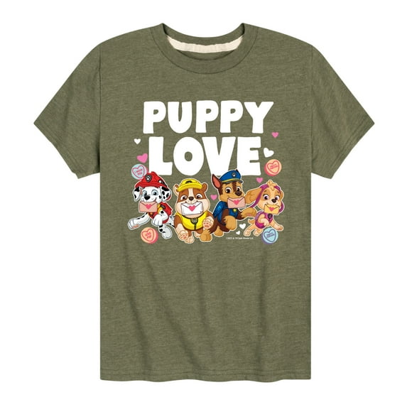 Paw Patrol - Puppy Luv - Toddler And Youth Short Sleeve Graphic T-Shirt