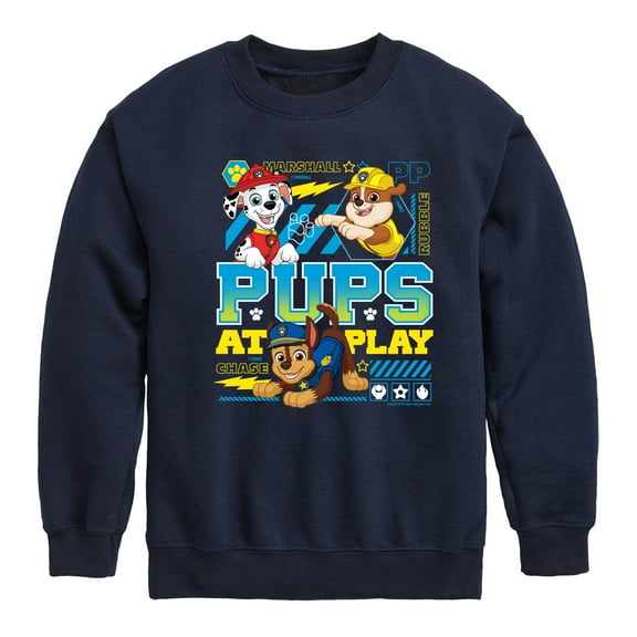 Paw Patrol - Pups At Play - Toddler & Youth Crewneck Fleece Sweatshirt