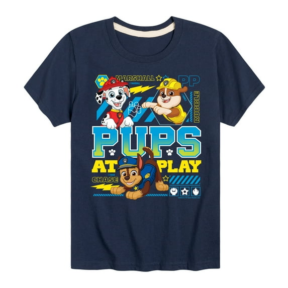 Paw Patrol - Pups At Play - Toddler & Youth Short Sleeve Graphic T-Shirt