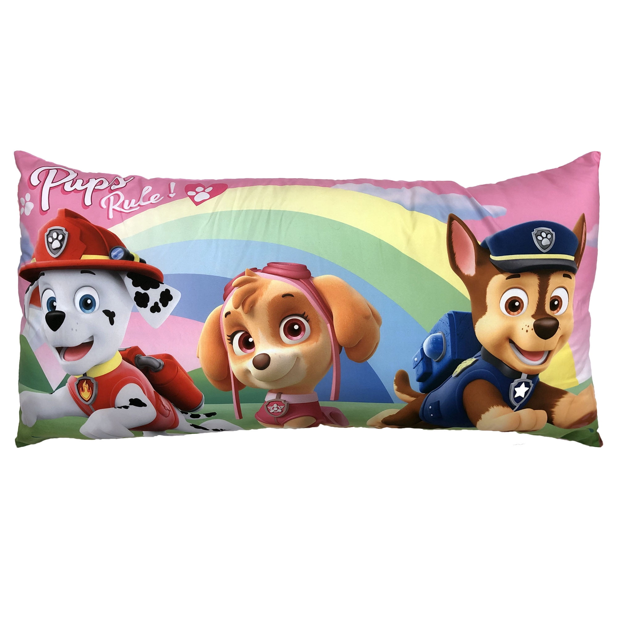 PAW Patrol Extra Large Body Pillow, Reversible Design, 4-Feet Long 