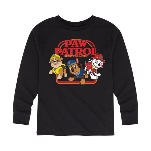 Paw Patrol - Ready For Action - Toddler And Youth Long Sleeve Graphic T-Shirt