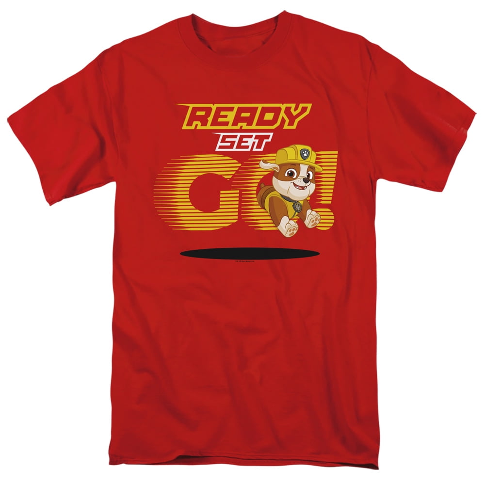 Paw Patrol Ready Set Go Rubble Unisex Adult T Shirt