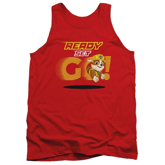 Paw Patrol Ready Set Go! Rubble Unisex Adult Tank Top