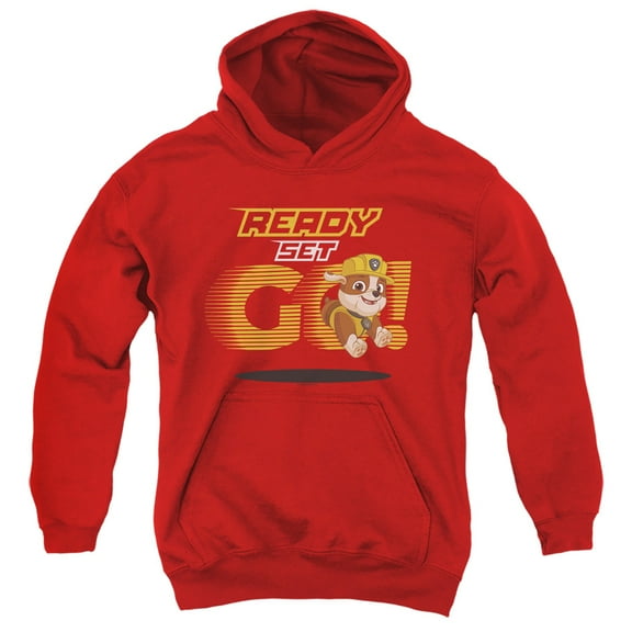 Paw Patrol Ready Set Go! Rubble Unisex Youth Pull-Over Hoodie