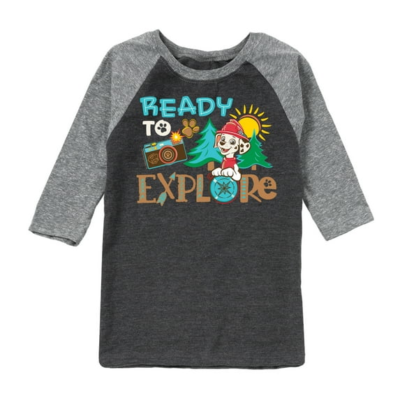 Paw Patrol - Ready To Explore - Toddler And Youth Raglan Graphic T-Shirt