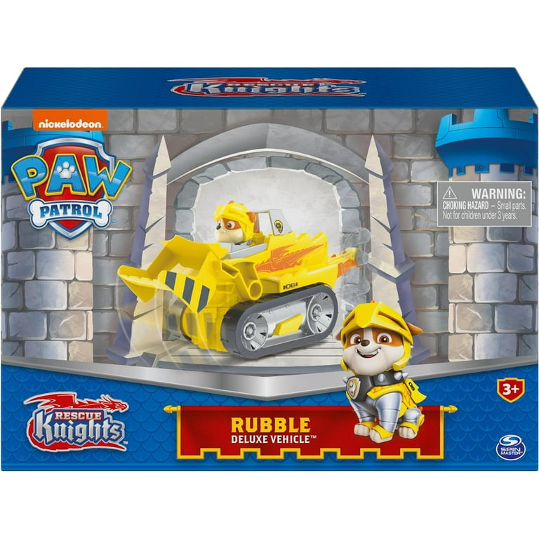 Paw Patrol, Bulldozer Di Rubble, Veicolo E Personaggio Rubble - Foto 8