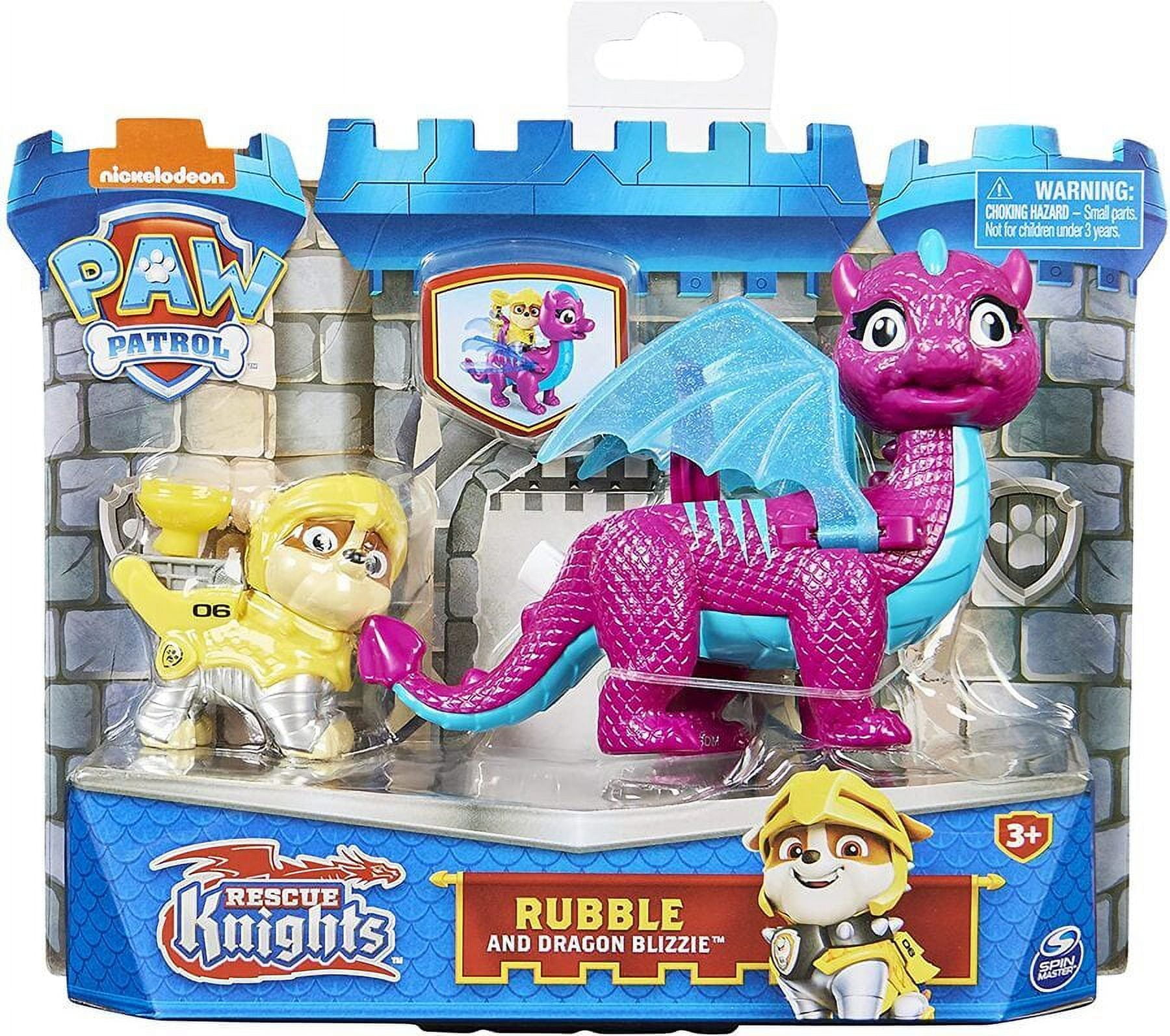 Paw Patrol Brandclub Paw Patrol Rescue Knights Rubble and Dragon Blizzie
