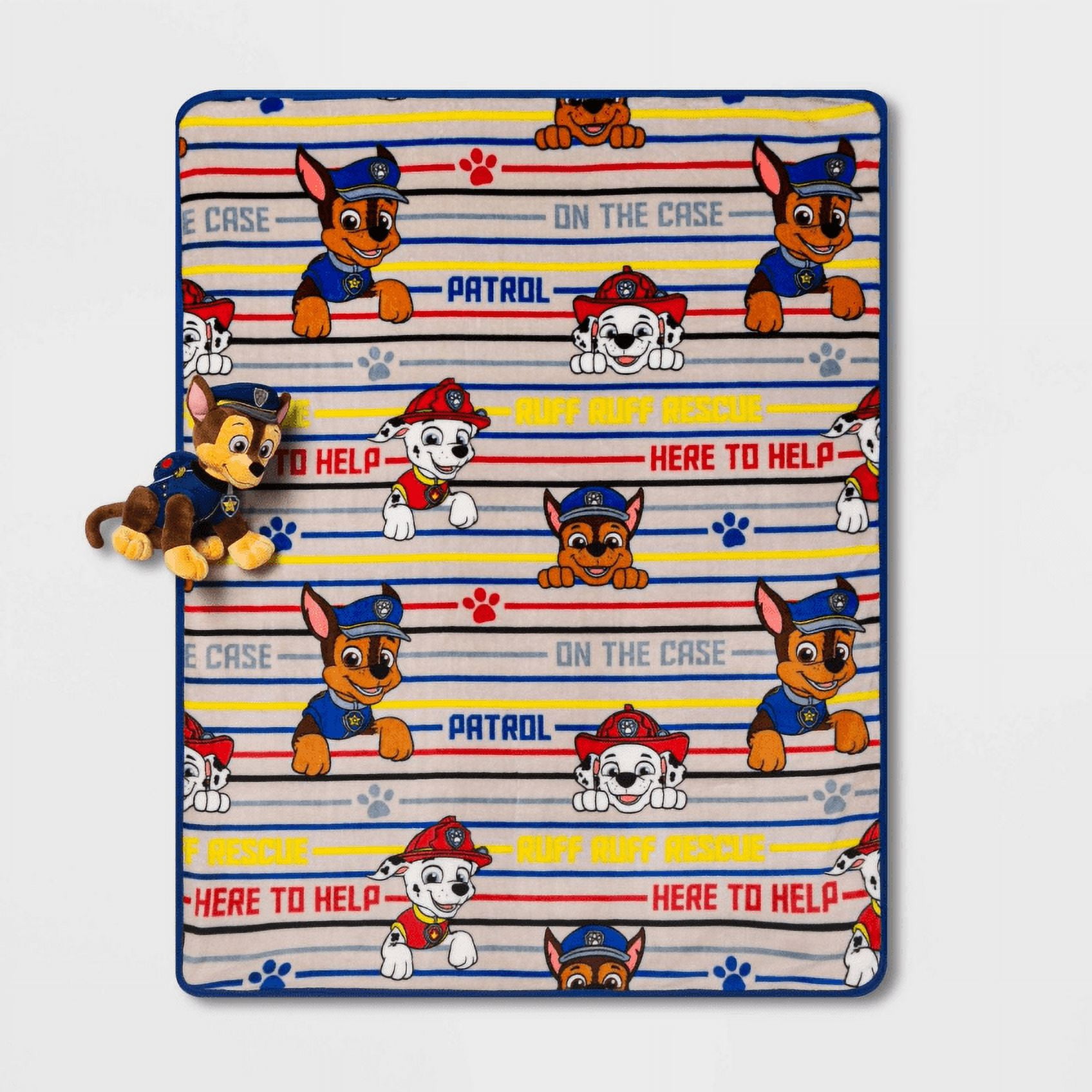 Paw Patrol Rescue Pups Throw and Character Pillow Set